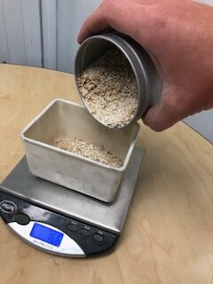  A malted grain sorting sieve